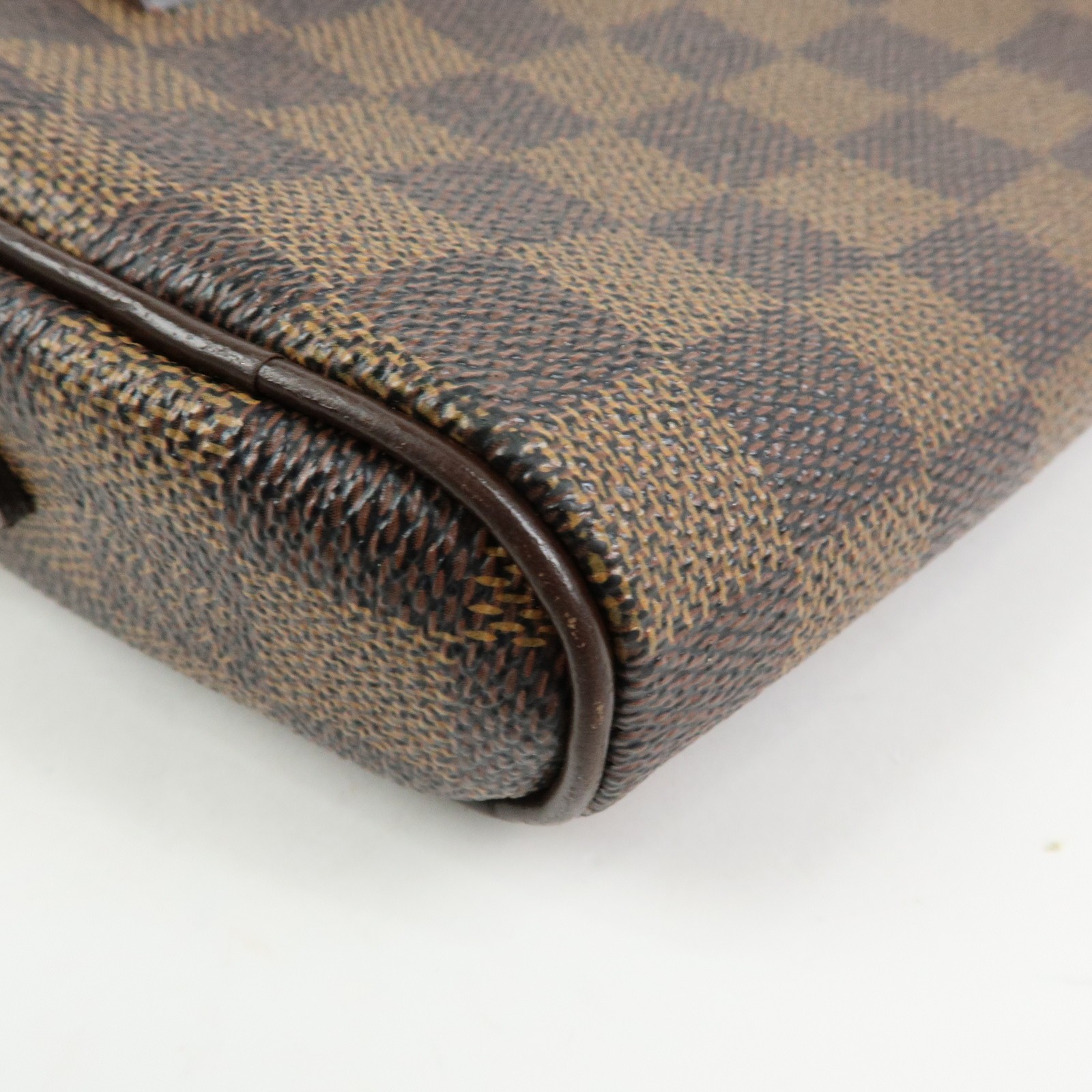 Louis Vuitton Damier Pochette Ipanema Shoulder Bag Ebene N51296 Auth Used F/S