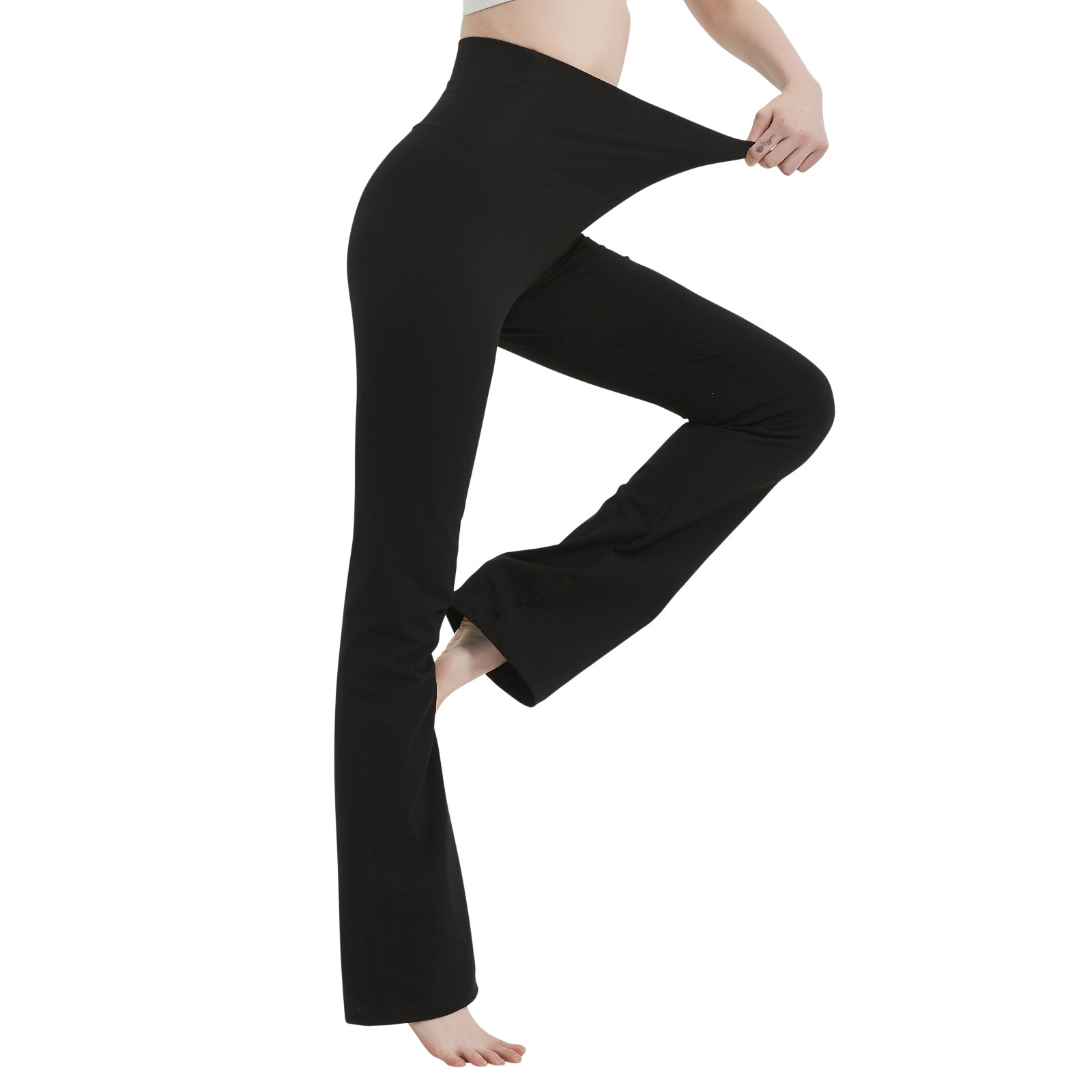 Cotton Spandex High Rise Bootcut Flare Yoga Pants Legging S-4XL (32″ Inseam)