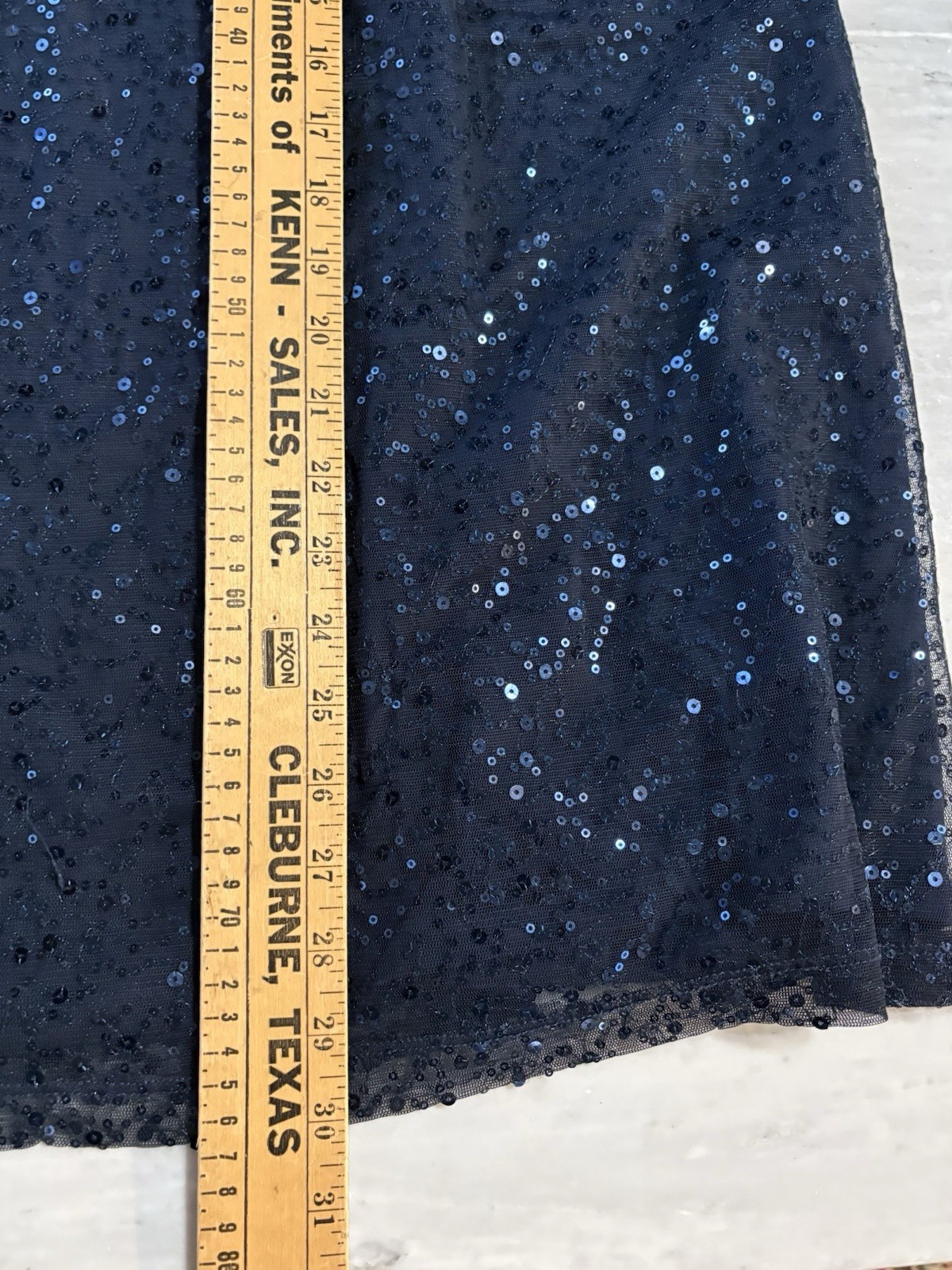 CATHERINES ADDED DIMENSIONS 3X – 26/28W – Navy Blue Sequined Lined Tank Top EUC