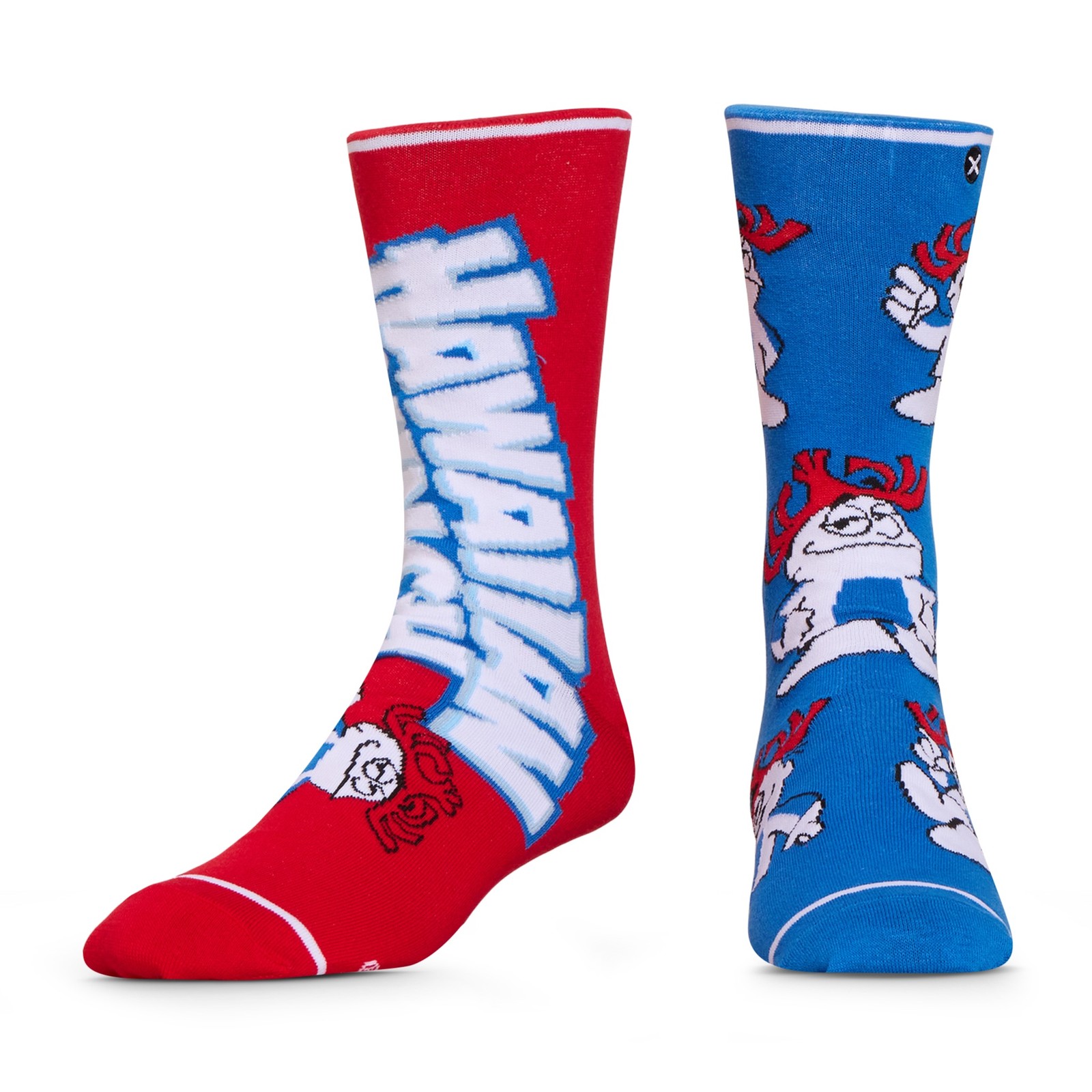 Odd Sox Haw-Blue Funny Novelty Socks Adult Large