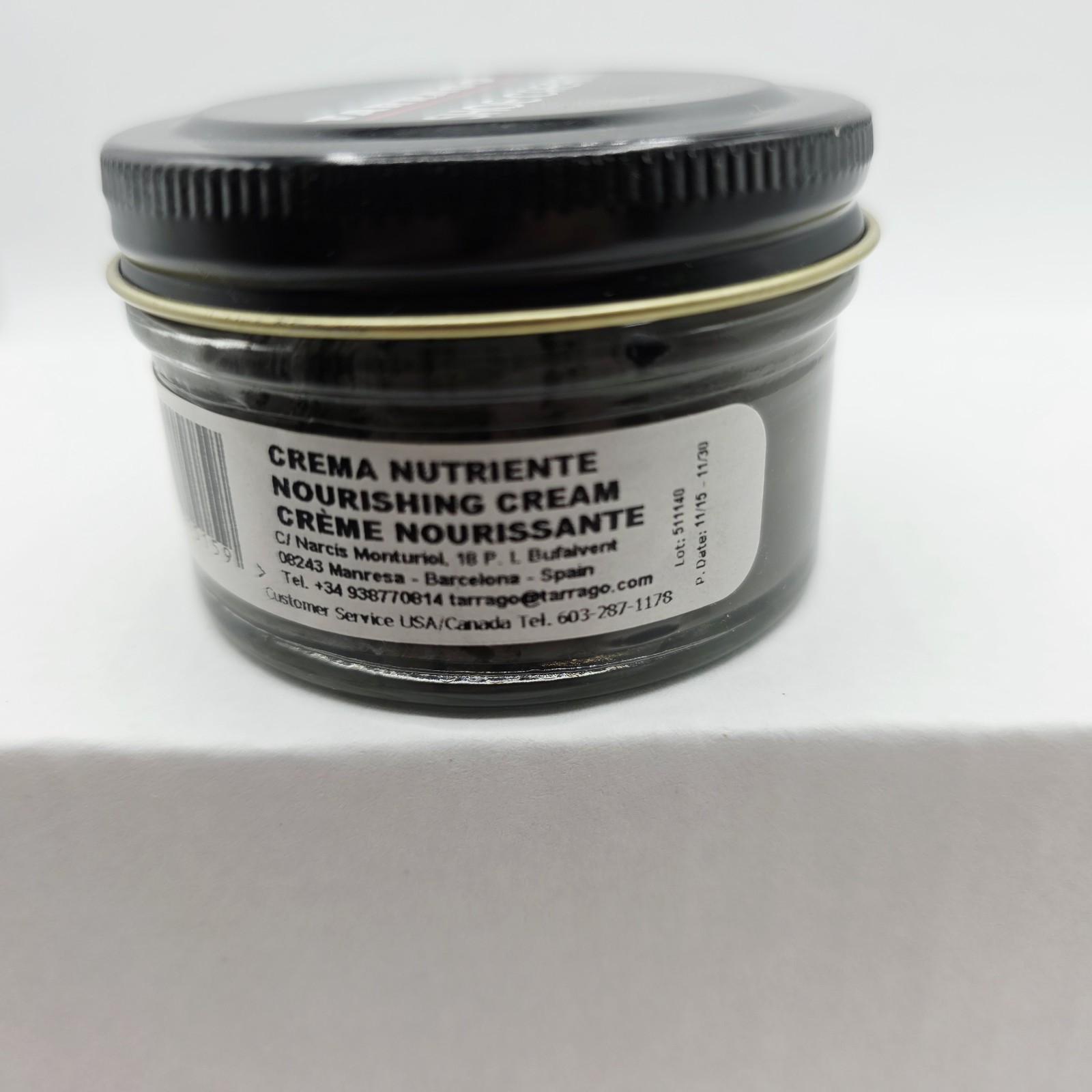 Tarrago Shoe Polish # 15 Dark Gray Cream Leather Protector 1.76 oz. 50ml Boot