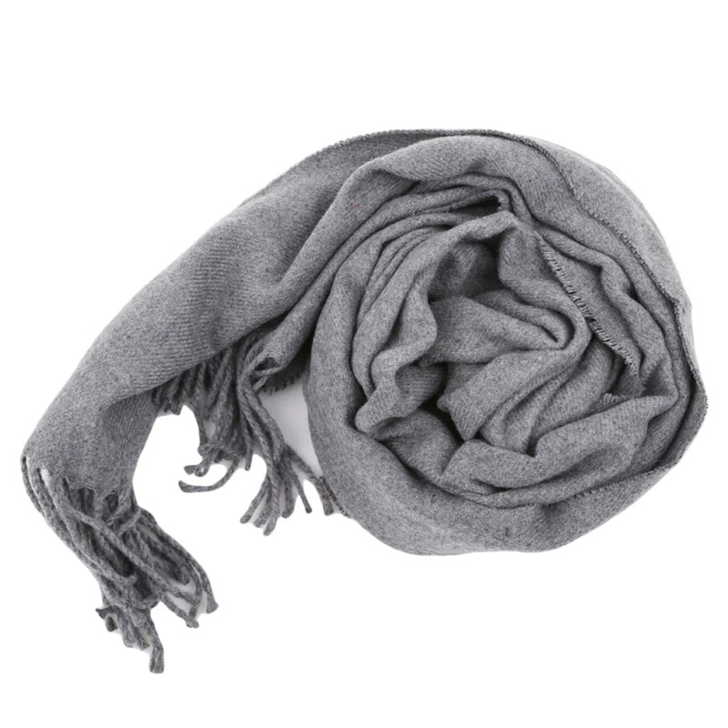 Wool Scarves Winter Soft Warm Cashmere Shawl Thickened Long Tassel Shawl Warm Sc
