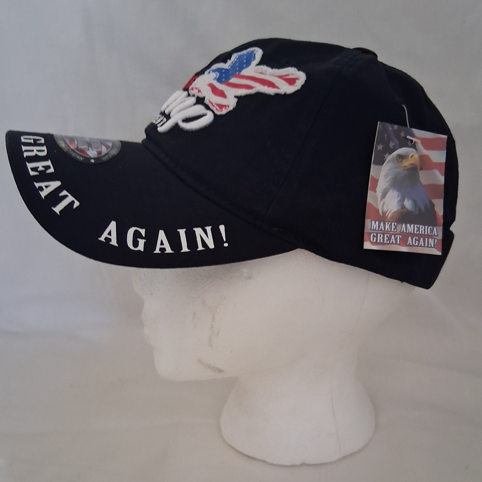 2016 President Trump MAGA USA Eagle Hat Black