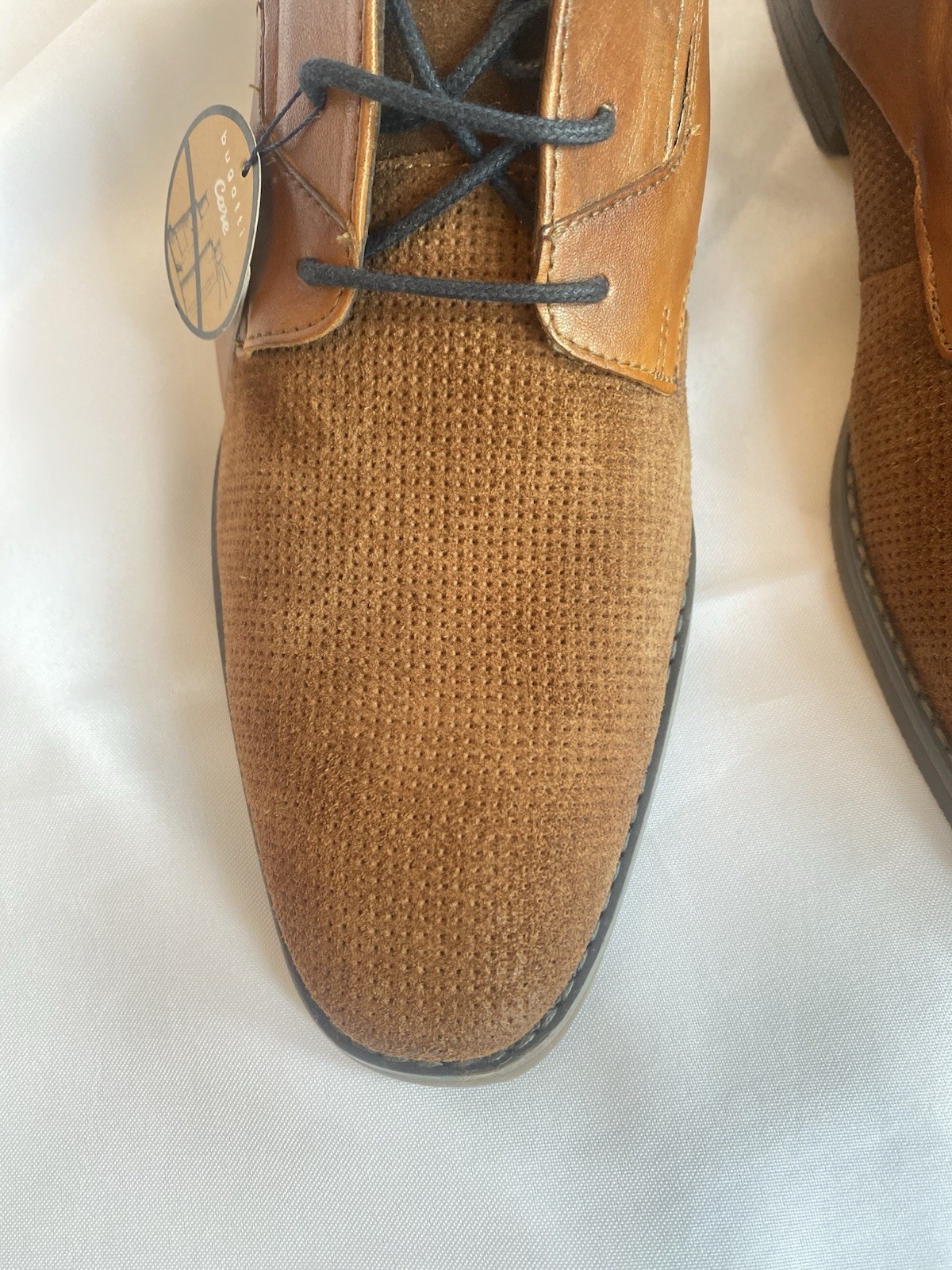 Bugatti Menello Mens Leather Dress Shoes 42 US 9 Cognac Brown Oxford Derby NIB