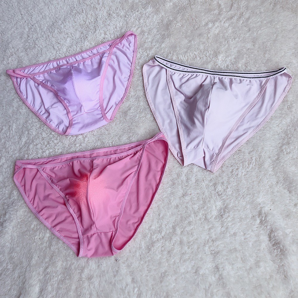 Bikini Underpant Breathable Ice Silk Machine Washable Men Sheer Stretch