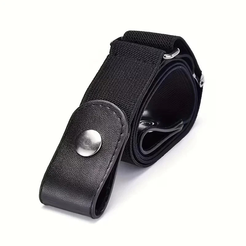 Men Women Buckle-free Elastic Invisible Waist Belt for Jeans No Bulge Hassle