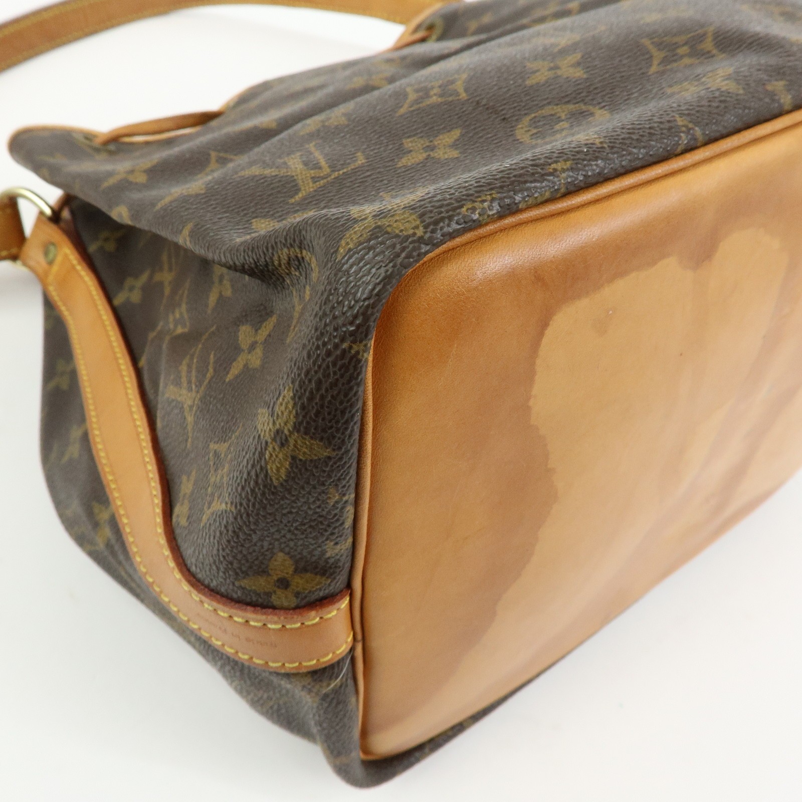 Louis Vuitton Monogram Petit Noe Shoulder Bag Brown M42226 Authentic Used F/S
