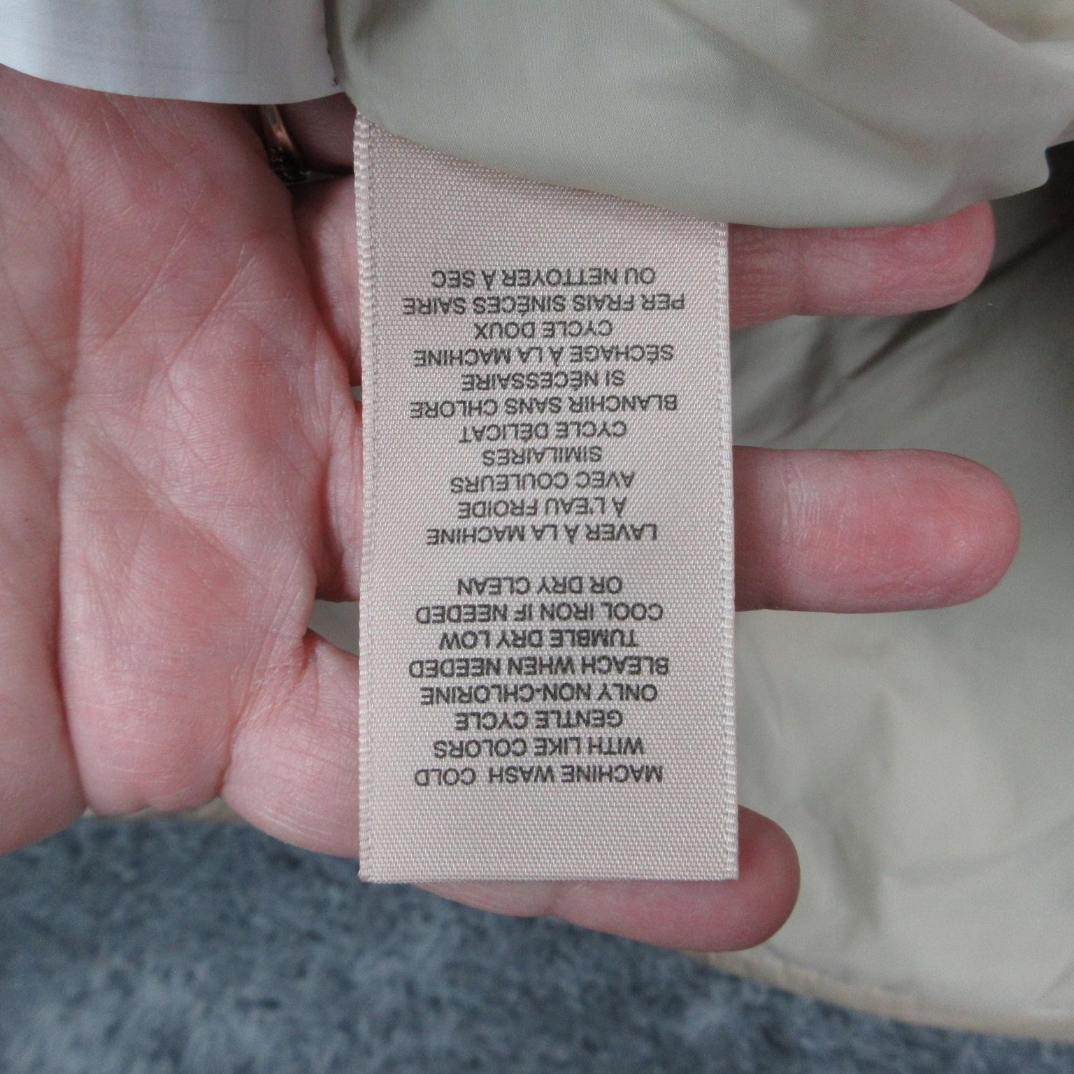 Philosophy Vest Womens M Beige Quilted Lined Insulated Pockets Zip Collared NWT