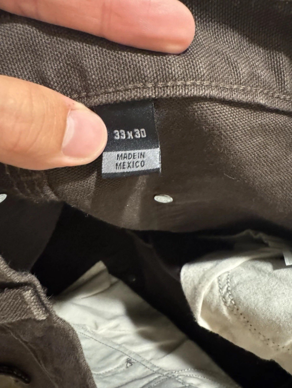 Carhartt Mocha Brown Double Knee Work Wear Carpenter Pants 33×30 B136-DKB