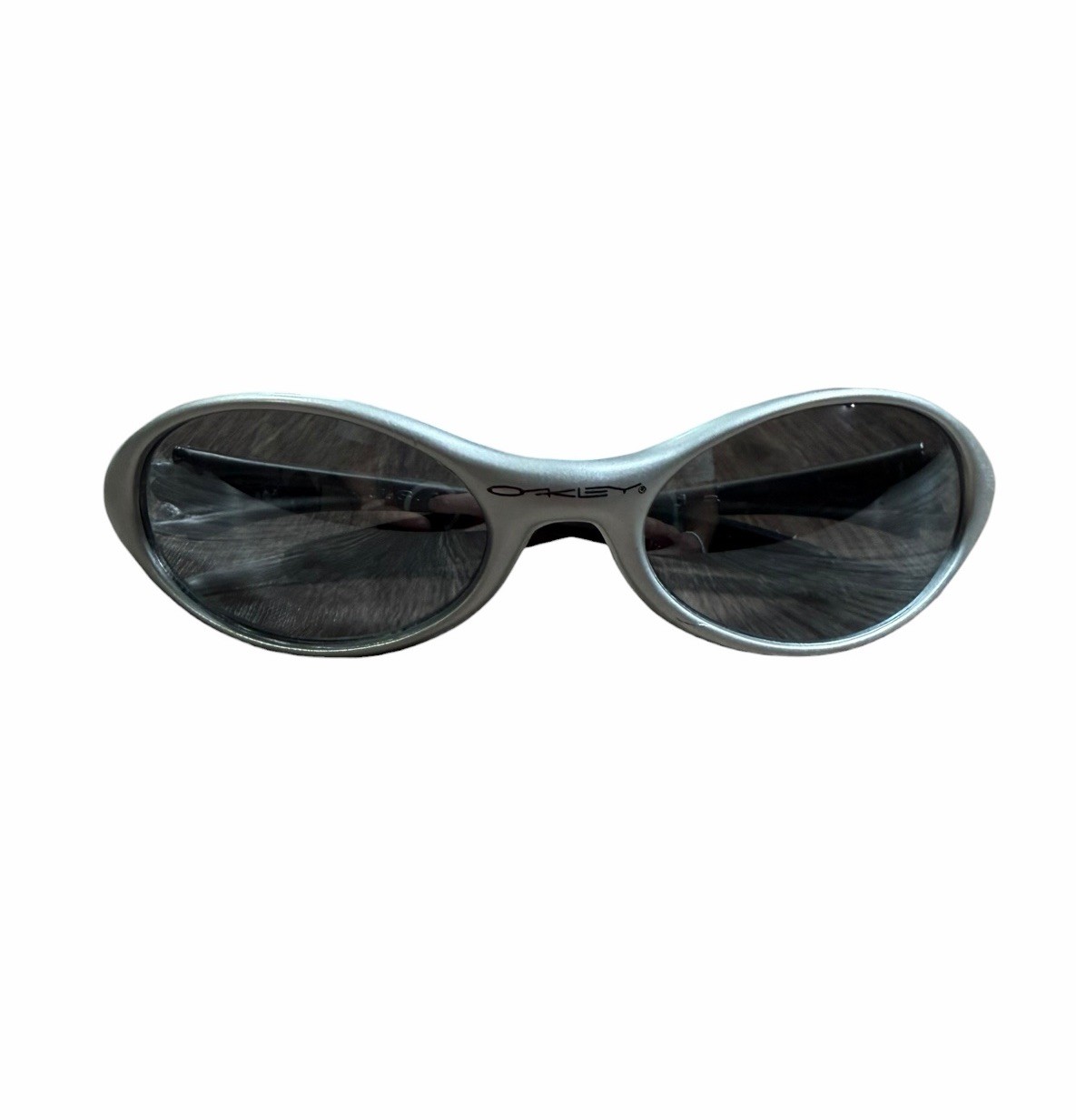 Oakley Eye Jacket Made in USA Silver Sunglasses