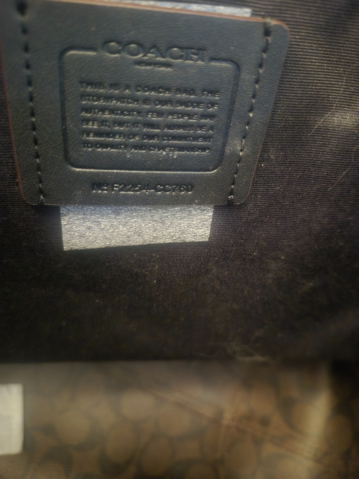 Coach cheetah tote bag