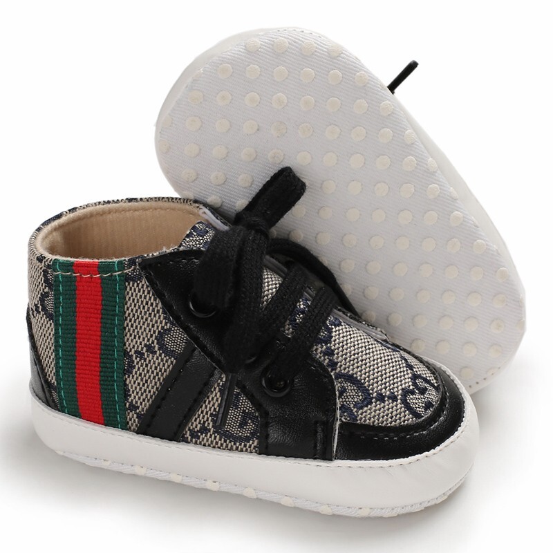 Baby Infant Classic Canvas Baby Shoes Boy Girl Soft Sole Size 1 & 3(0-18 Months)