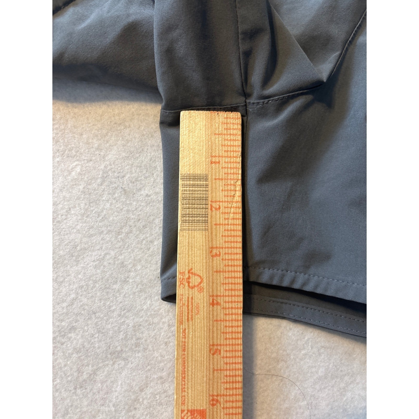 Nike Mens Dri-FIT Running Shorts Charcoal Grey Orange XL Just Do It Waistband