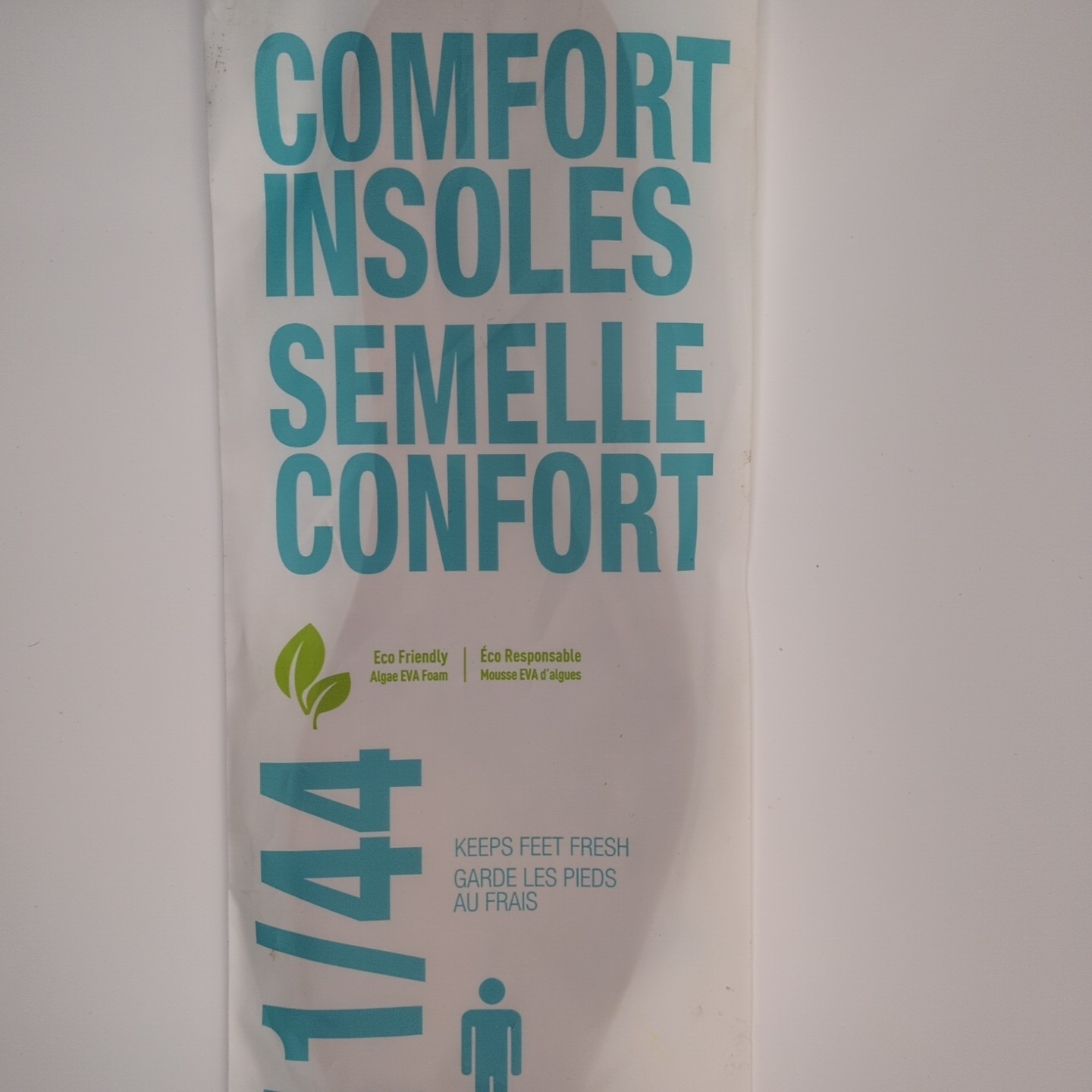 NEW 1-Pair ALDO Men’s Terry Cloth Comfort Insoles Black Size 11/44