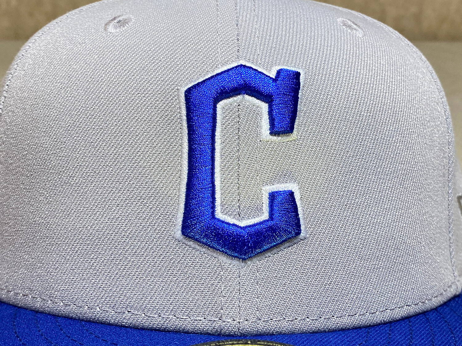 Hat Club Cleveland Guardians Indians Gray Blue 2-Tone Green UV Winged Logo