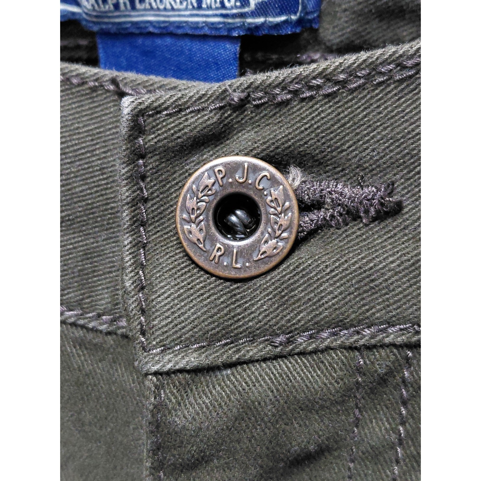 Polo Jeans Company Ralph Lauren Olive Green Pants Mid (10-12 in) Denim Size 6×32