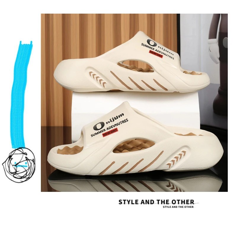 Men’s Summer Orthopaedic Massage Slippers Non-Slip Cool Sandals Comfort Slippers