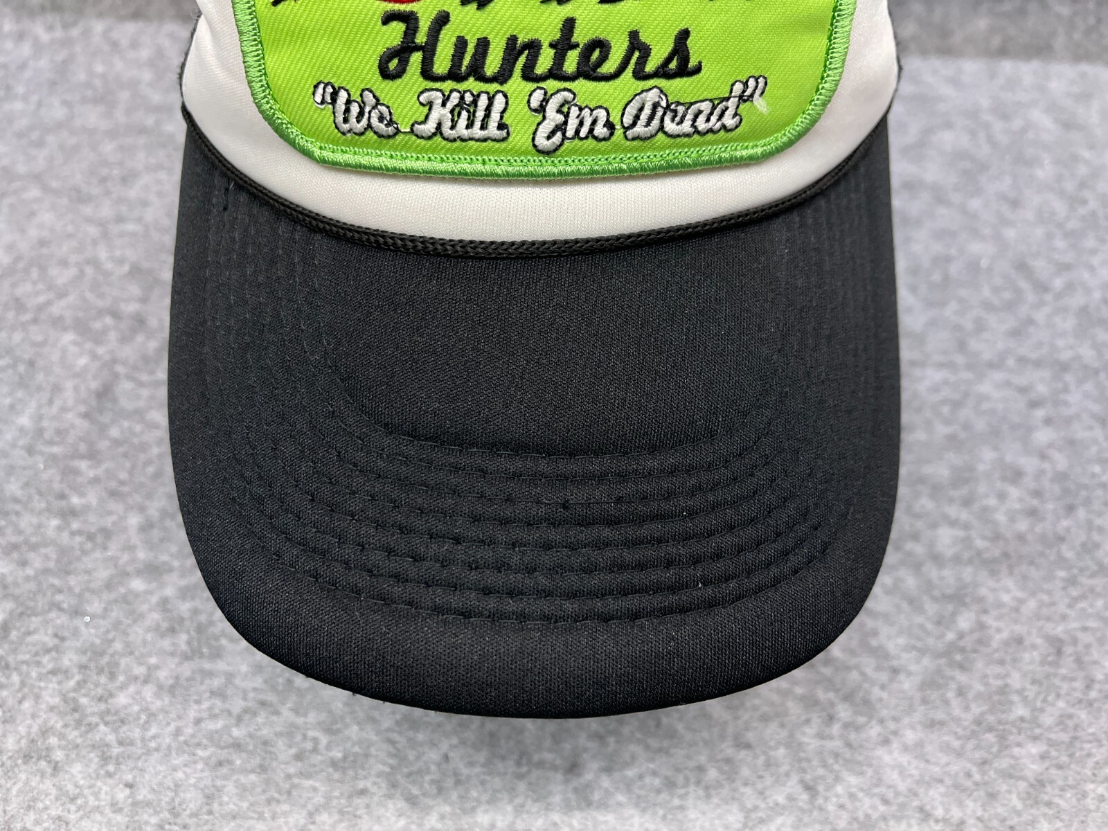 Apocalypse Zombie Hunters Hat Cap Snap Back Adult Black Trucker Poly Nylon