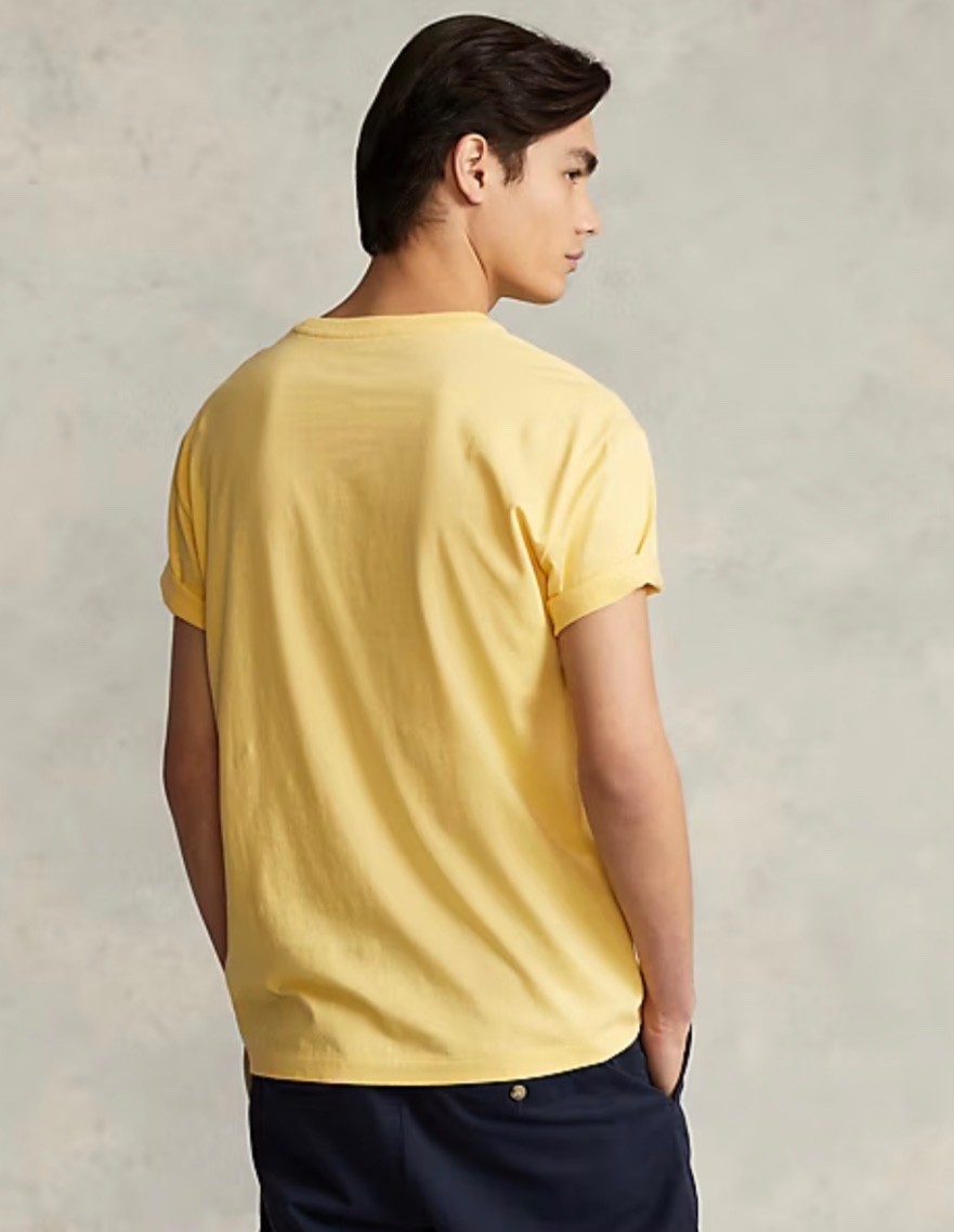 Polo Ralph Lauren Classic Fit Short Sleeve Cotton T shirt Yellow Men’s Sizes
