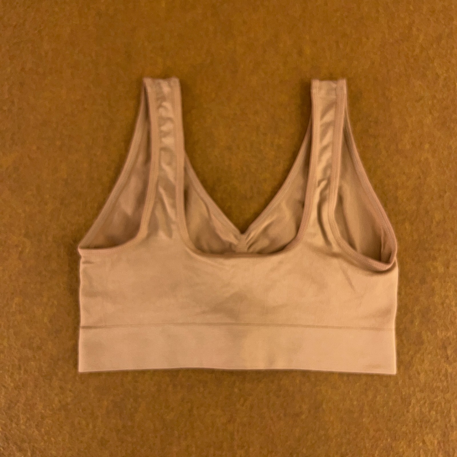 Rhonda Shear Womens Size XL Beige Wireless Pullover Ahh Bra 2 Pieces New