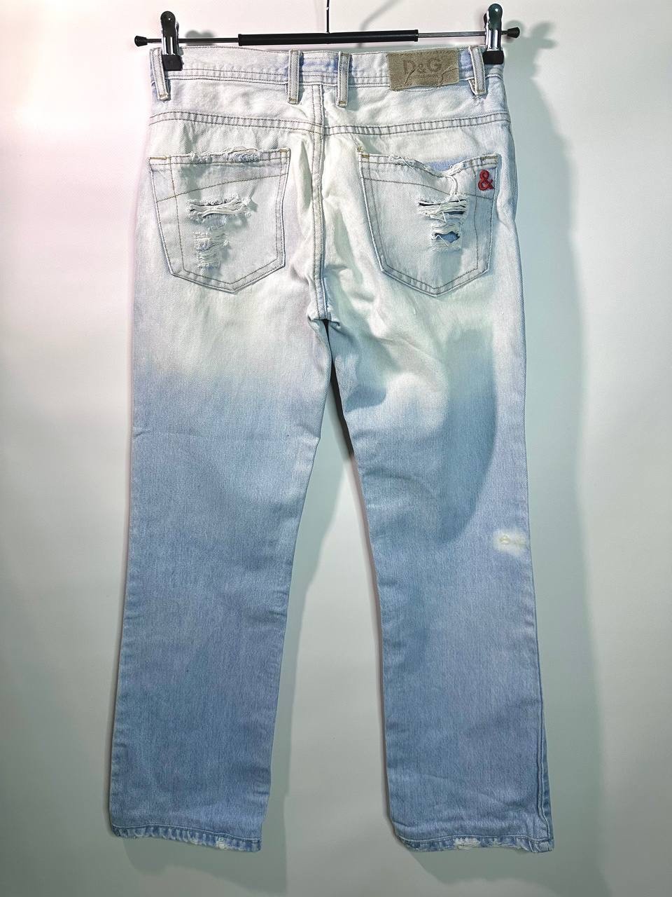 Vintage D&G Dolce Gabbana Ripped Destroyed Jeans Grunge Cult Denim Itierre 28