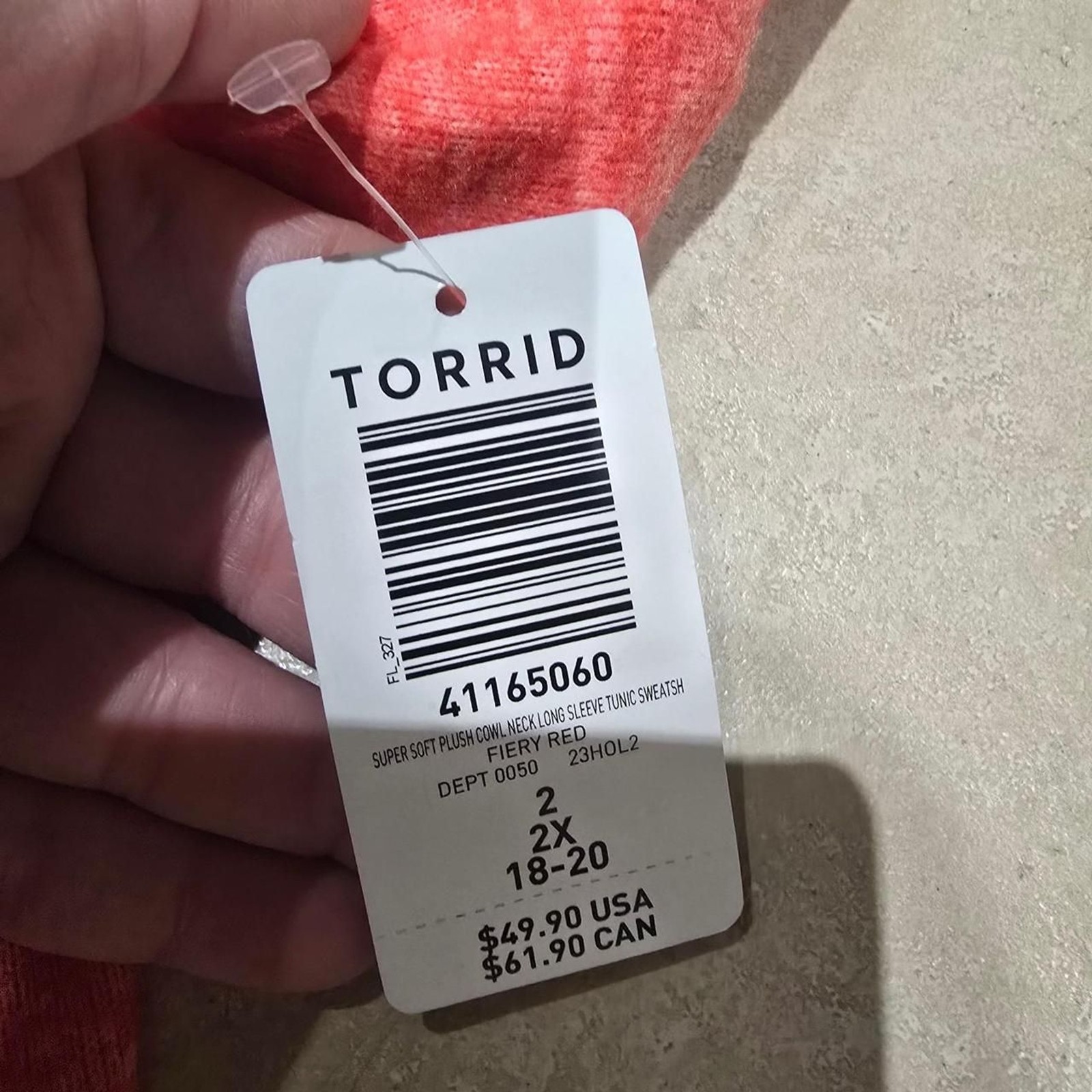 Torrid red cowl neck sweater super soft Size XXL #cowlneck #knitwear