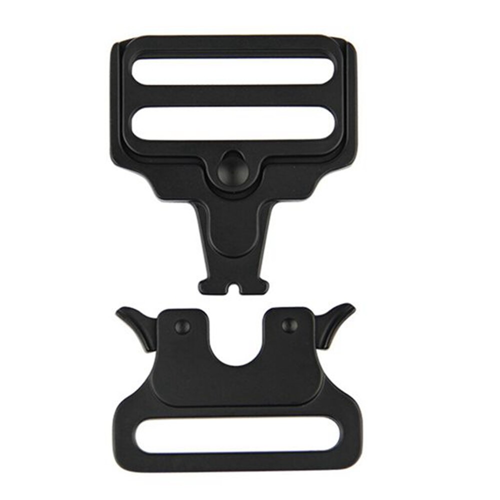 Tactical Quick Release Buckle Black for 50-52mm Webbing, Heavy Duty Belt Buckle