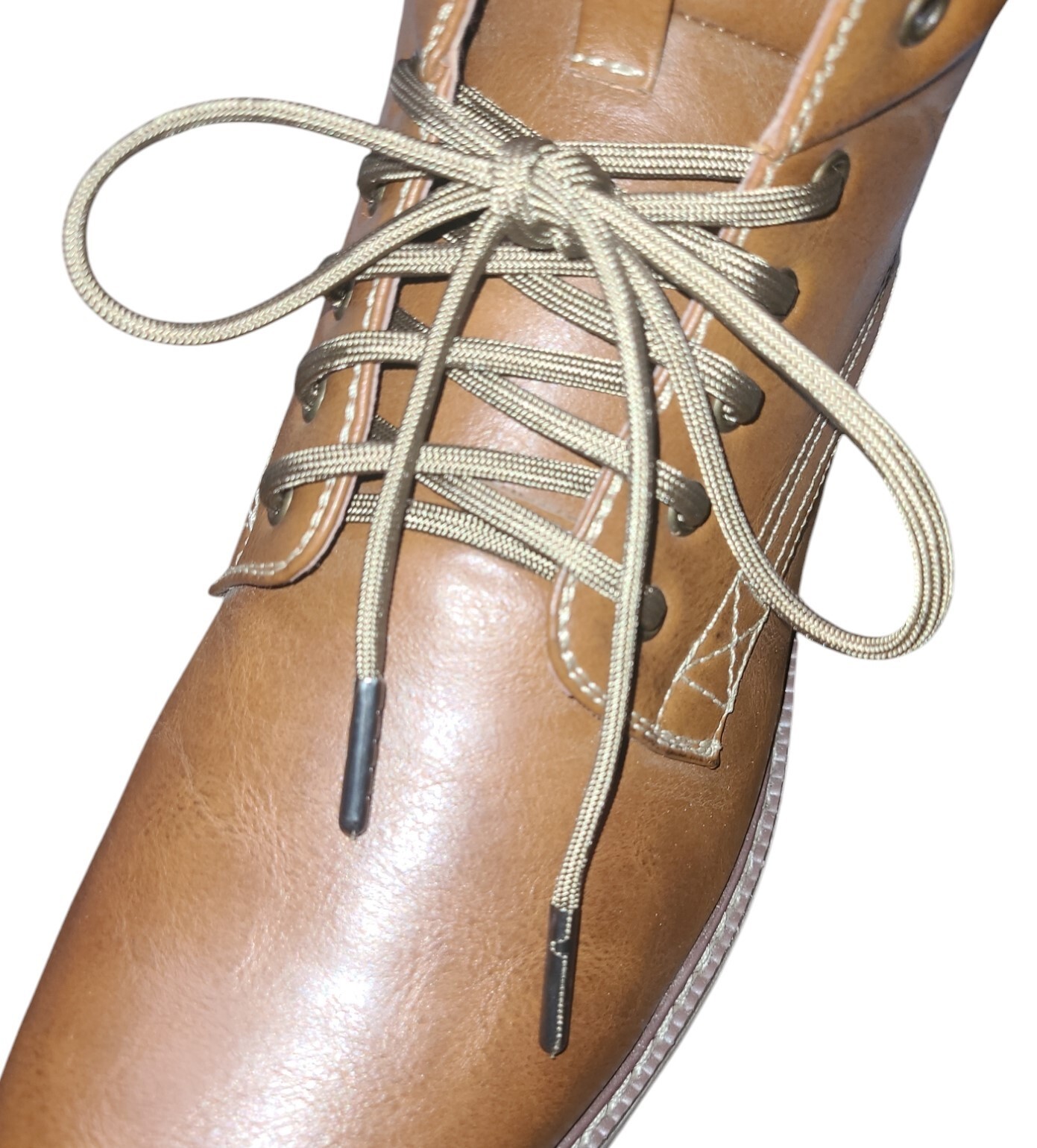 1 Pair Pack: 550 Paracord with Black Steel Tips; Strongest boot laces Available!