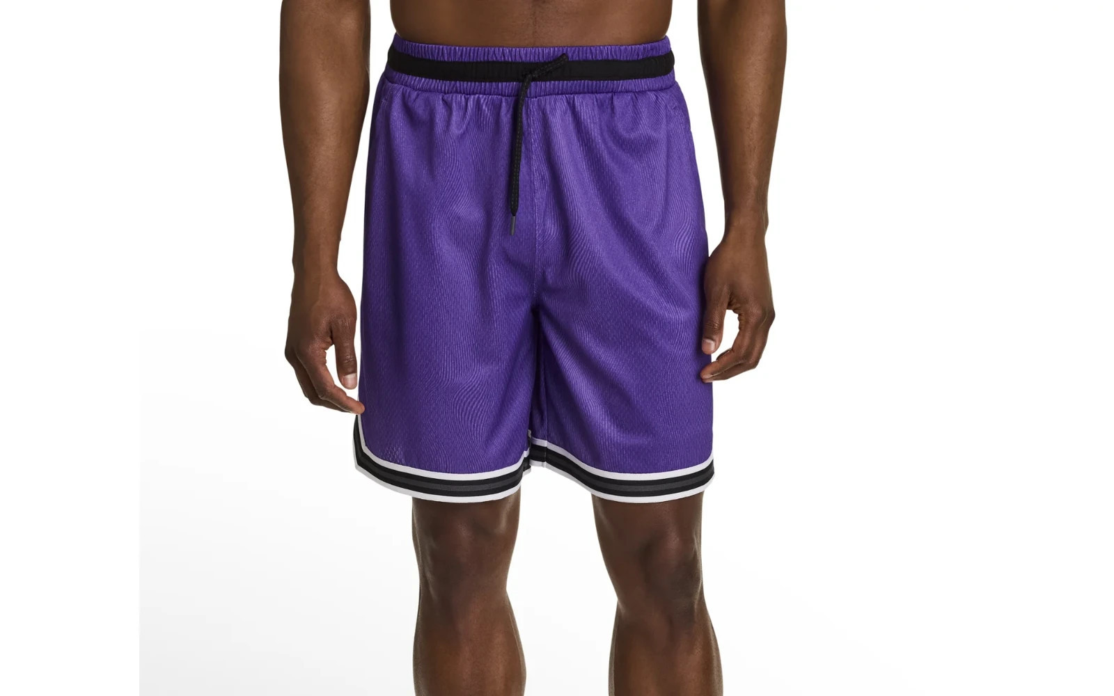 And1 Mens Basketball Gym Athletic Shorts 8″ Inseam S M L XL 2XL 3XL Purple White