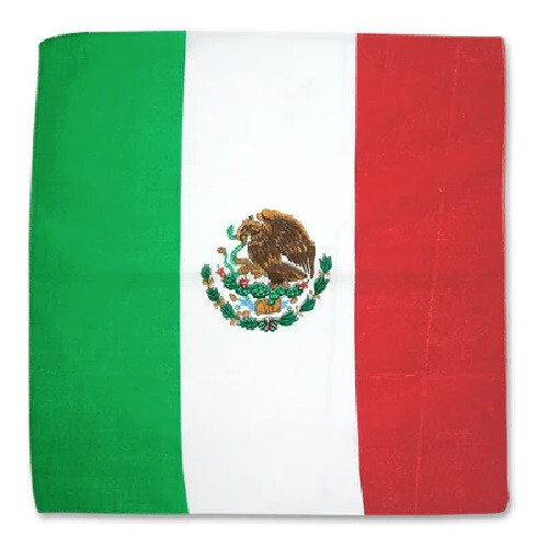 22″x22″ MEXICO MEXICAN Country 100% Cotton Bandana