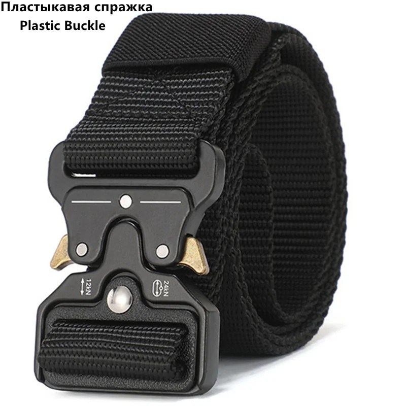 Men’s Nylon Tactical Belt Outdoor Hiking Camping Military Style Waist Belt
