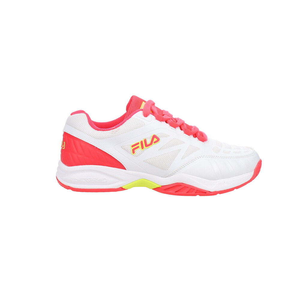 Fila Axilus Lace Up Tennis Youth Girls Pink, White Sneakers Athletic Shoes 3TM0
