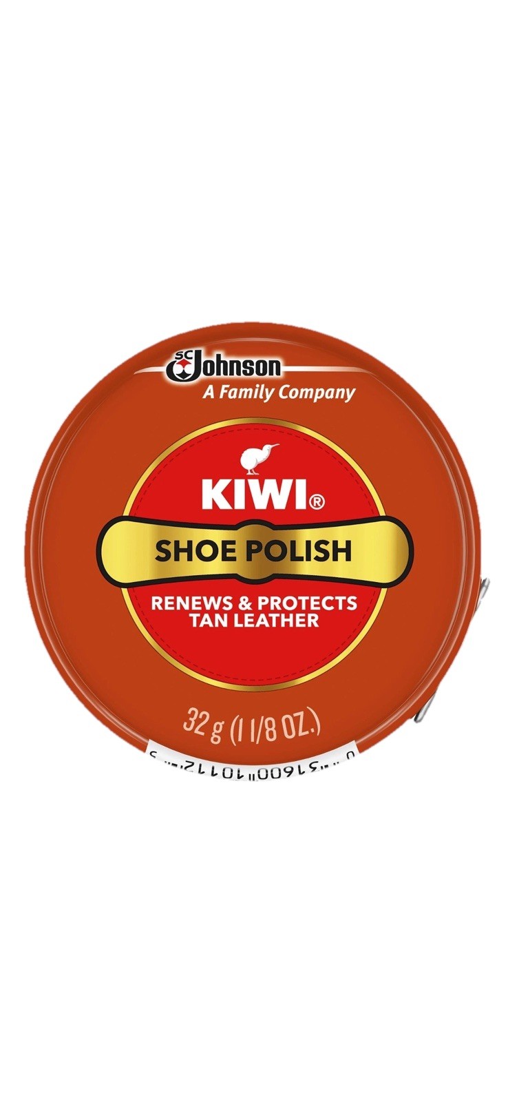 KIWI Tan Shoe Polish Paste 32g 1.125oz Leather Shine Wax Tin New