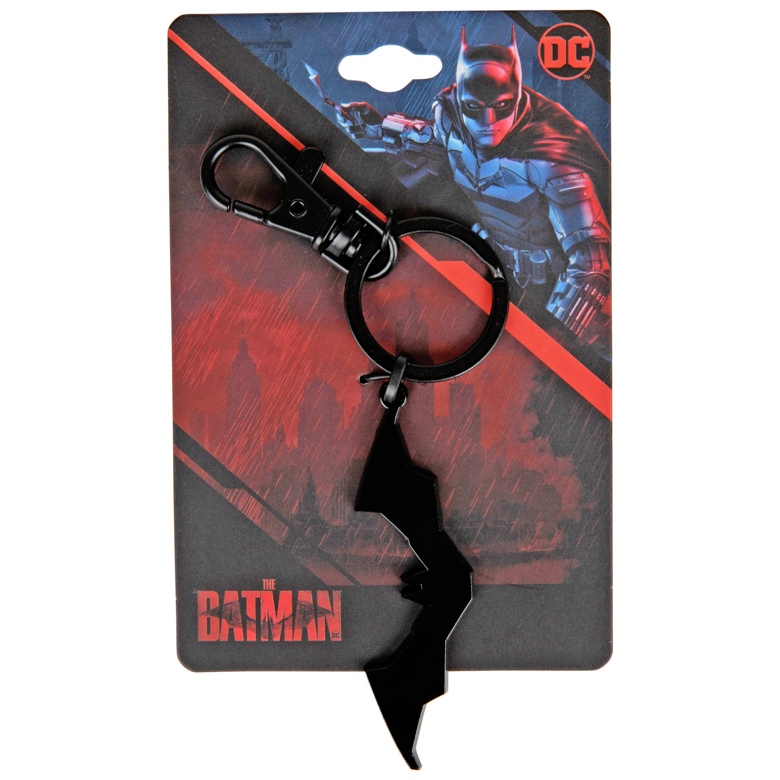 The Batman Movie Logo Keychain Black