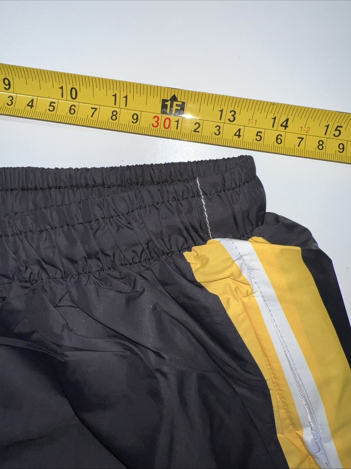 Sneak Gallery “Goat” Windbreaker/Short Set Size XL NWT Black Yellow White
