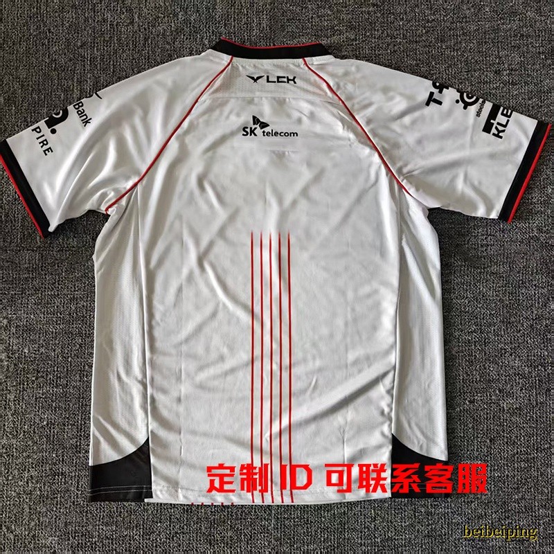 2025 New LCK Team T1 Uniform Jersey S15 TShirt Faker Zofgk LOL TEE White T-shirt