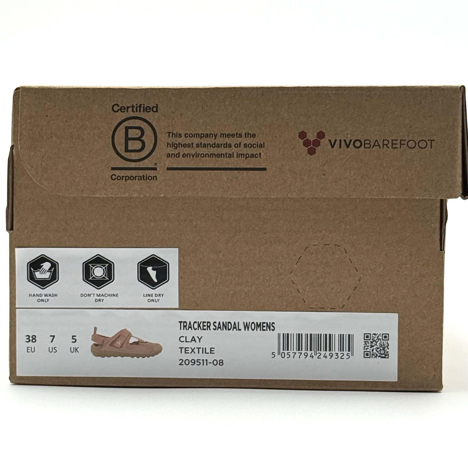Vivobarefoot Women’s Tracker Sandal Slingback Textile Synthetic 209511-08 Clay