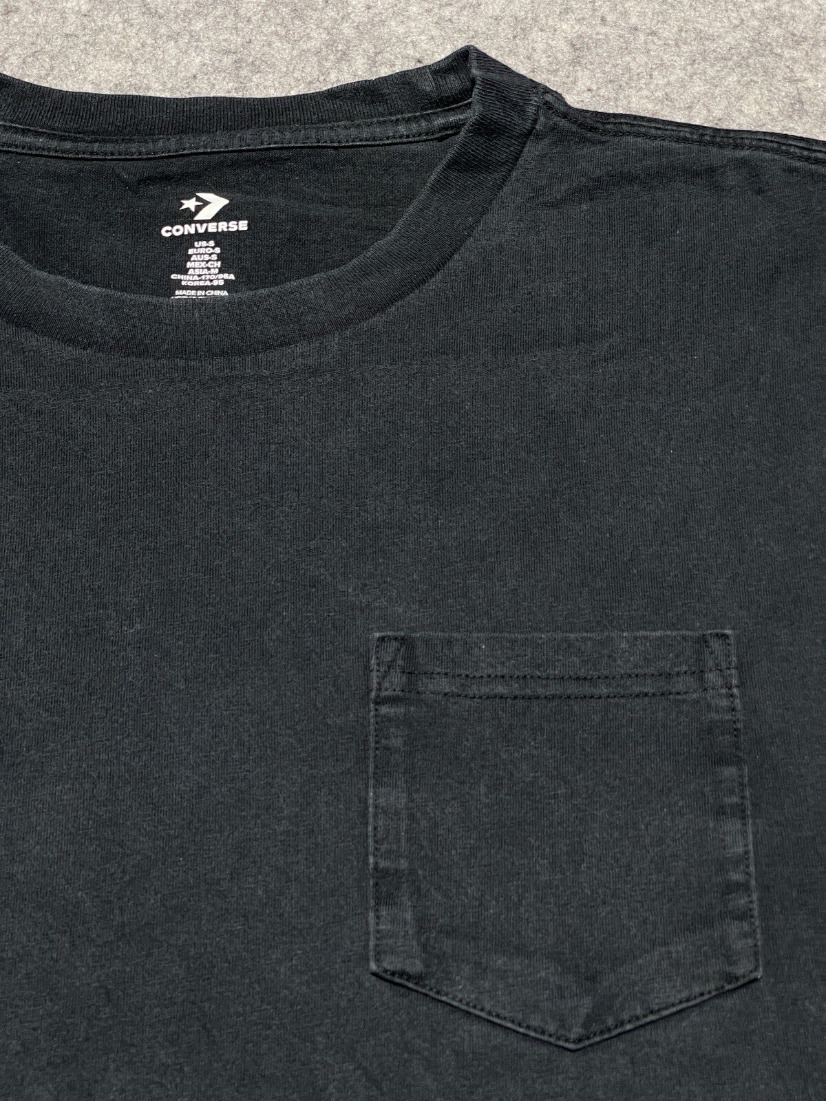 The Original CONVERSE Durable Shirt Dependable Quality Distressed Small Spots