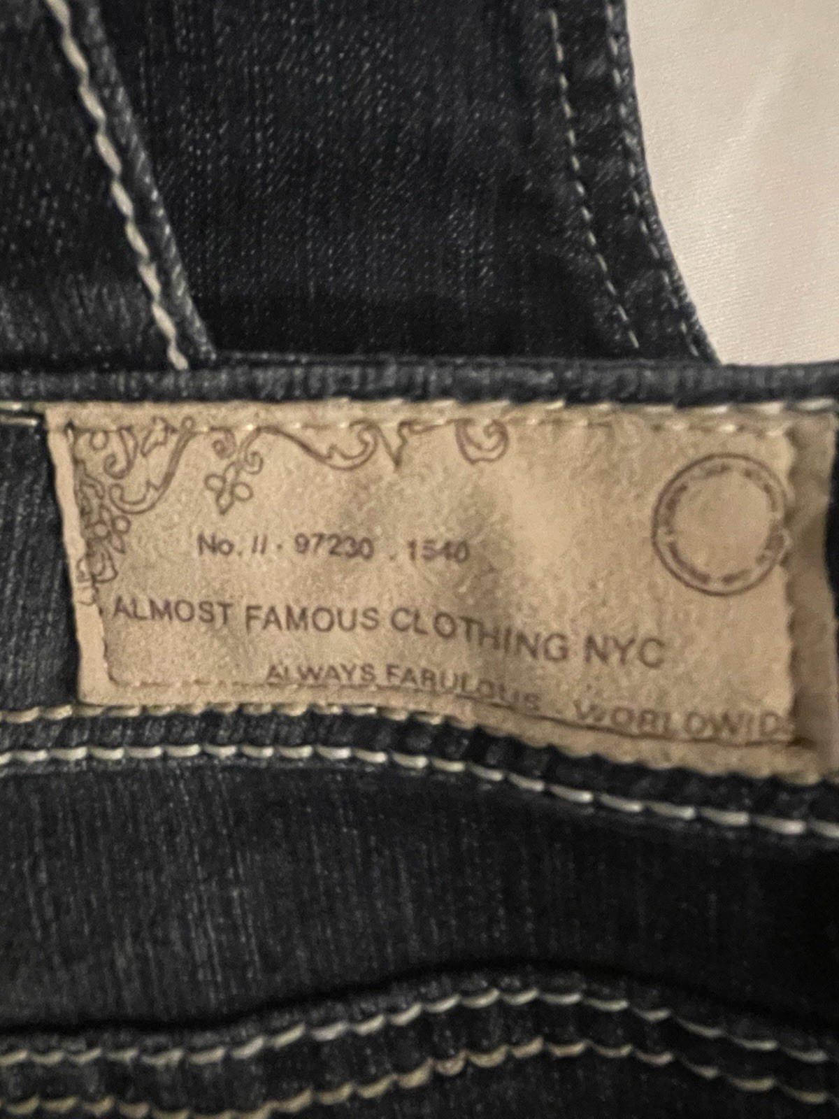 Almost Famous Girls Denim Shortalls One-Piece Blue Size 9 Adjustable Strap