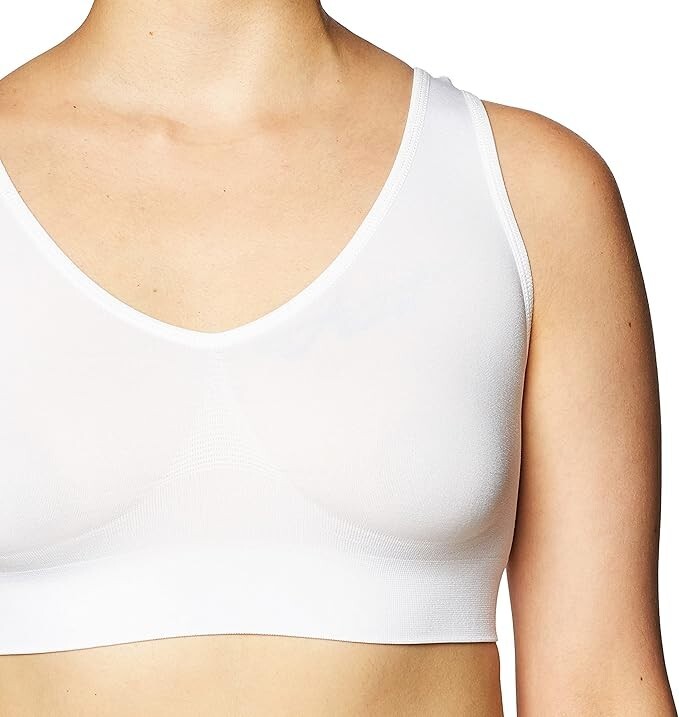 The Original Ahh by Rhonda Shear – Women’s Seamless Leisure Bra – WHITE
