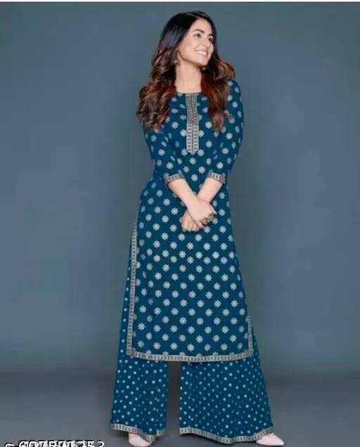 WOMENS KURTI AND PALAZZO SET