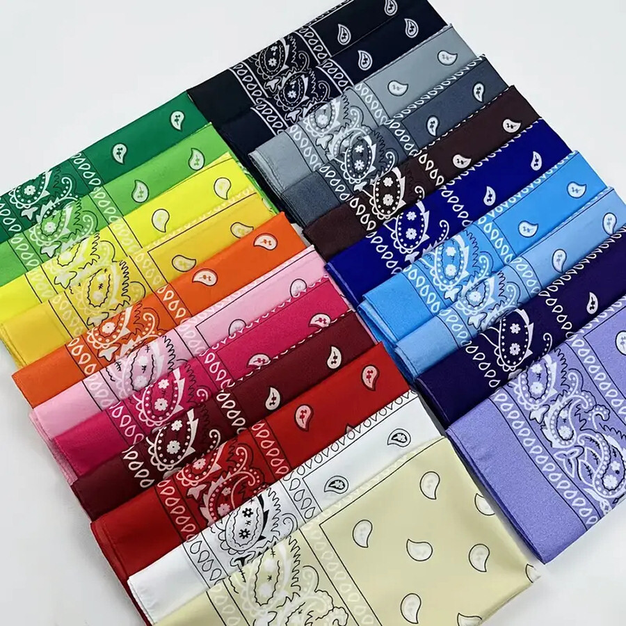 USA Seller 100% Cotton Paisley Bandanas 22″X22″ Scarf Head Neck Bandannas
