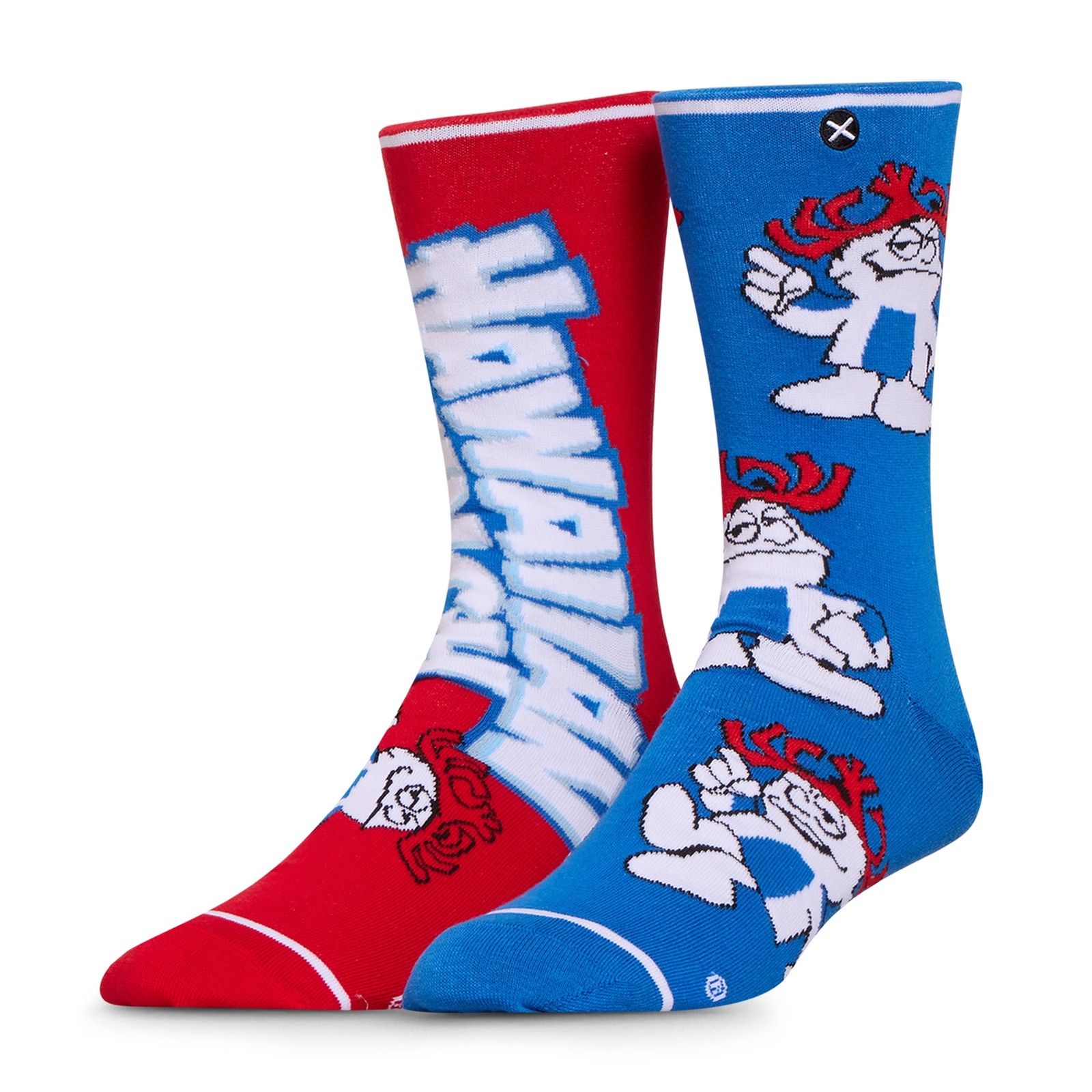 Odd Sox Haw-Blue Funny Novelty Socks Adult Large