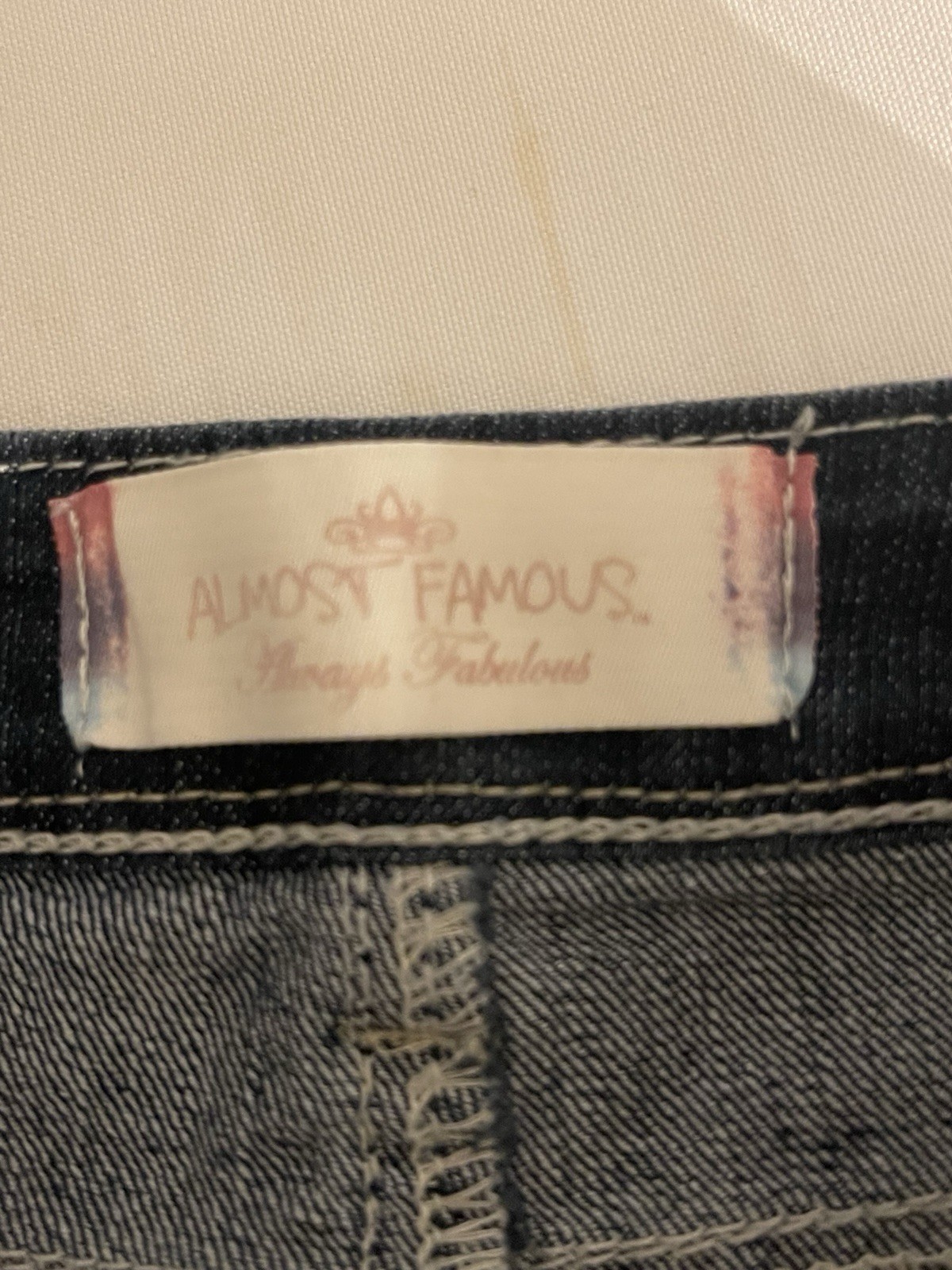 Almost Famous Girls Denim Shortalls One-Piece Blue Size 9 Adjustable Strap