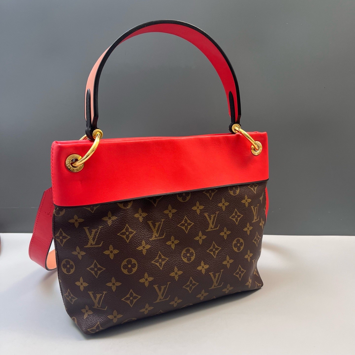Louis Vuitton Pre-Owned Authentic Satchel Red Free Tracked Shipping
