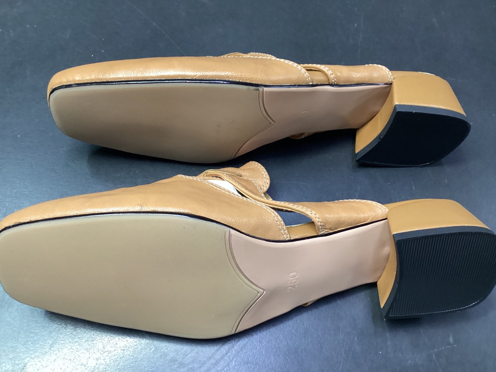 Zulily Genuine Leather Women’s Closed Toe Slippers, 8 or 8.5