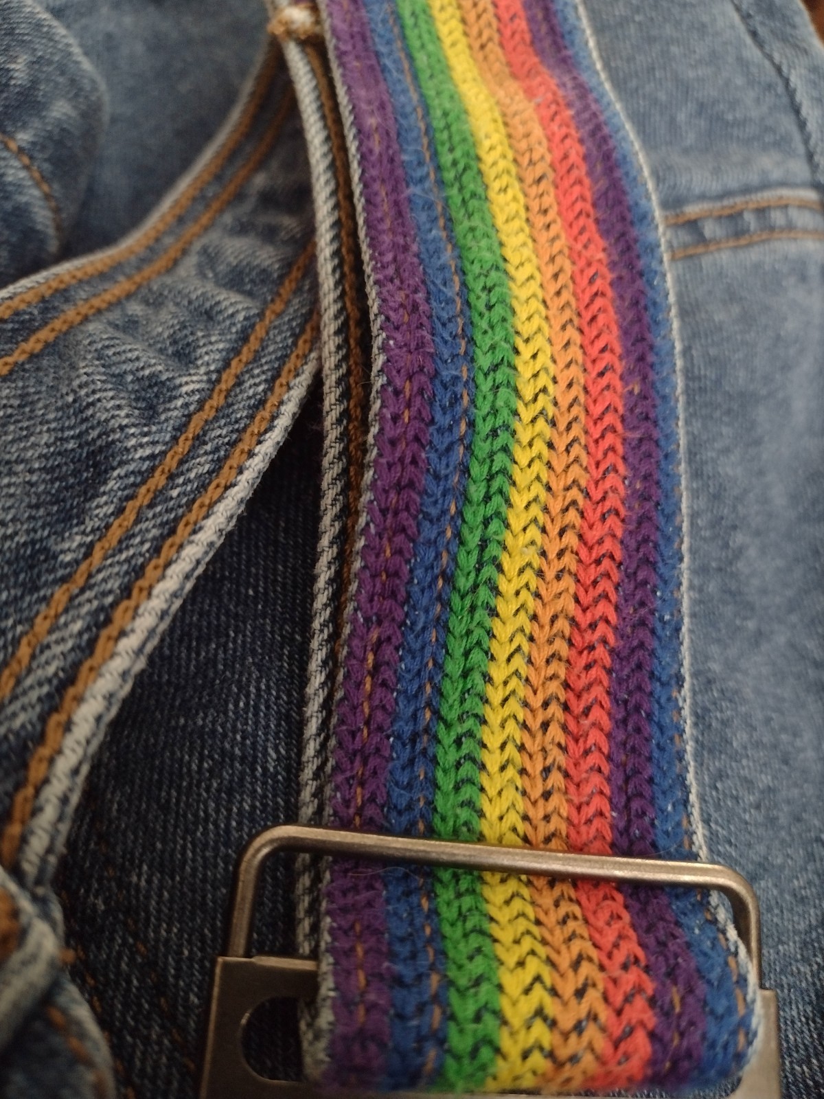 Lane Bryant Denim Short Overalls Size 22 Boyfriend Rainbow Strap Bib Shorts