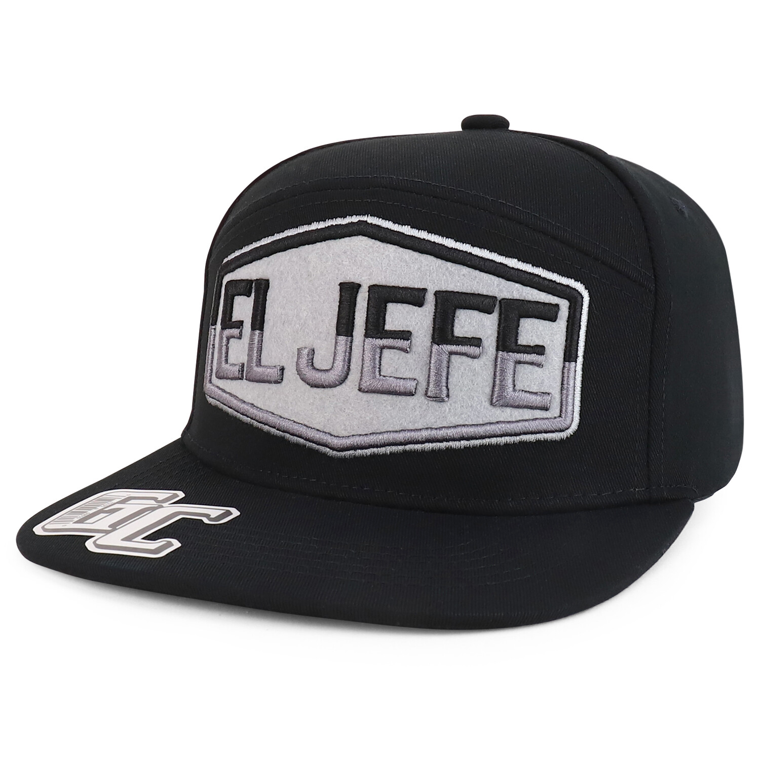 El Jefe Embroidered 100% Cotton Flatbill Snapback Cap – FREE SHIP