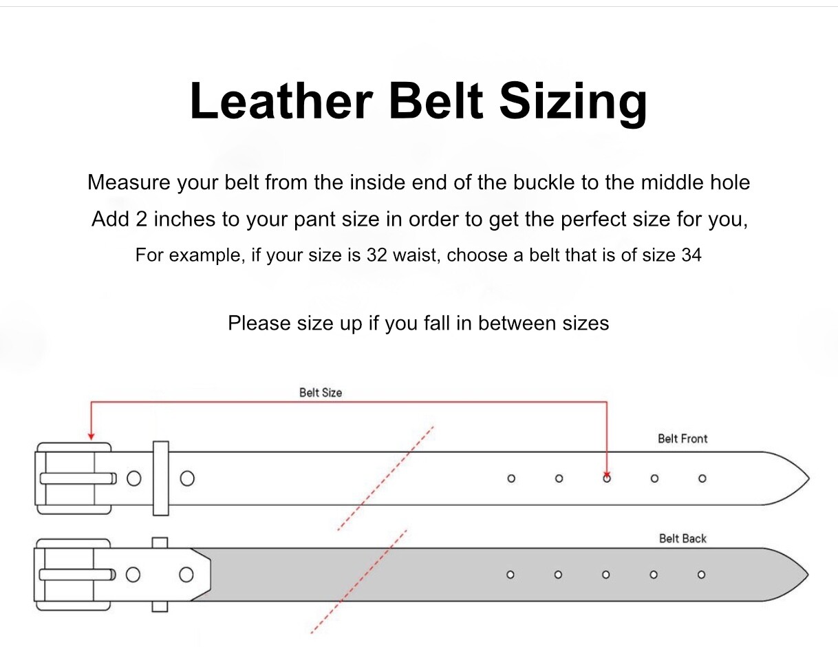 Handmade Genuine Men’s Belt Full Grain Leather Without Buckle Heavy Duty Western