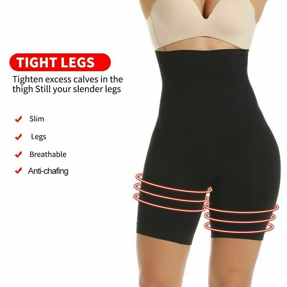 SHAPERMINT High Waisted Body Shaper Shorts Shapewear Tummy Control for Women